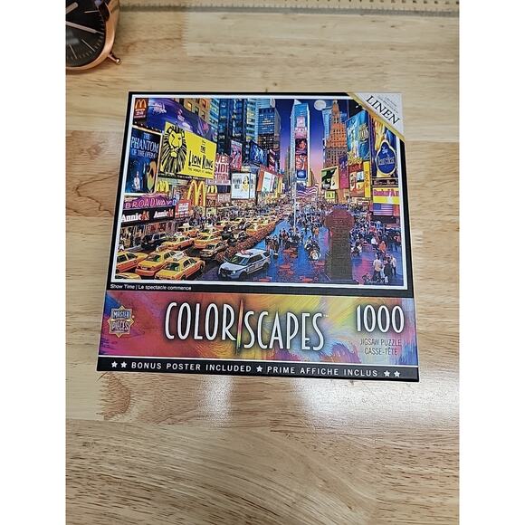 Color Scapes Puzzle Master Pieces 1000 pc David Maclean Linen Finish Free Ship - Picture 1 of 7